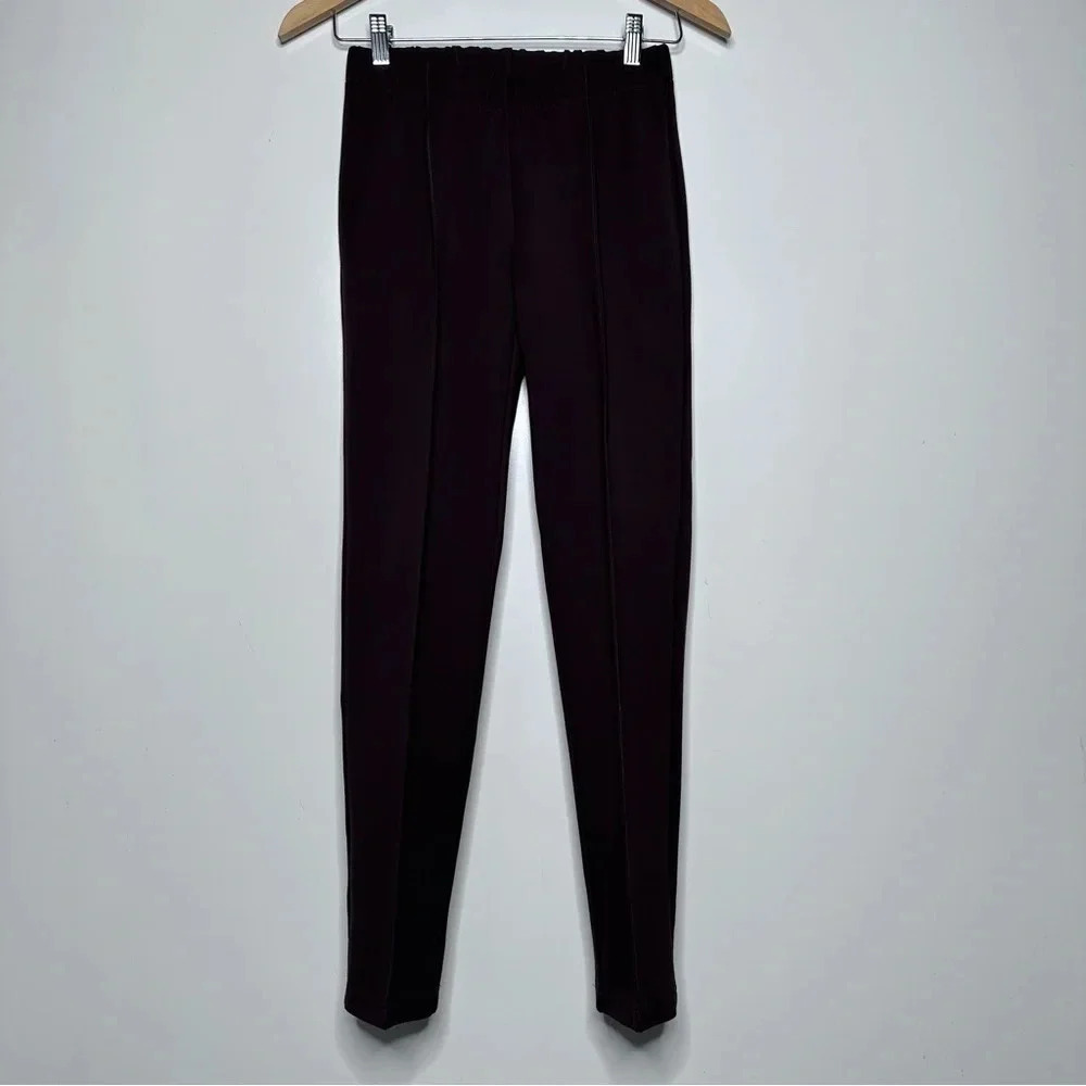 Lilly Pulitzer Brazilian Brown Pull-On Ponte’ Seamed Travel Pants Size Small - Picture 2 of 8